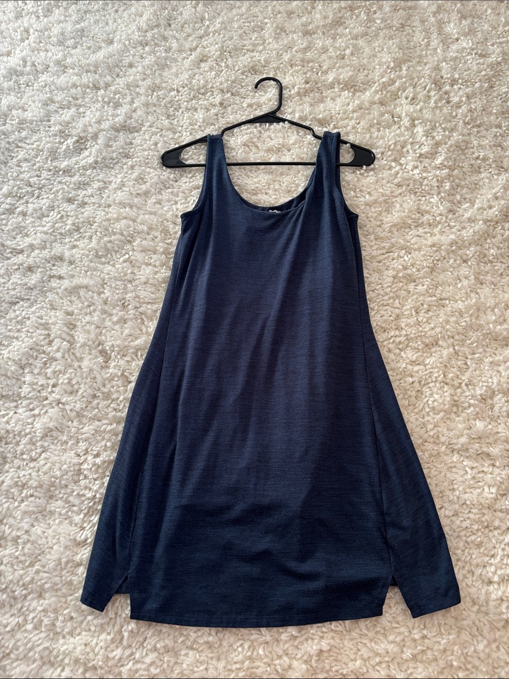 Maurices Navy Scoop Neck A-Line Tank Dress with Shorts